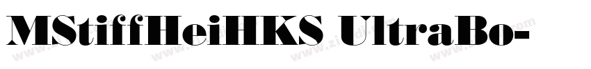 MStiffHeiHKS UltraBo字体转换